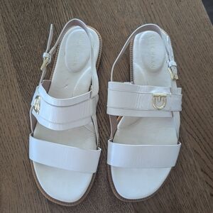 Cole Haan white sandals
